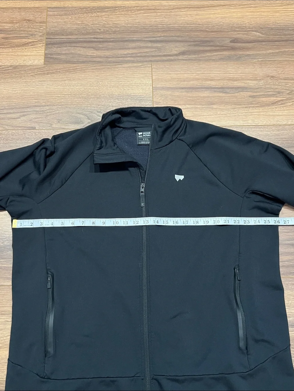 Mons Royale Nevis Merino Fleece Jacket in Black Size XXL
